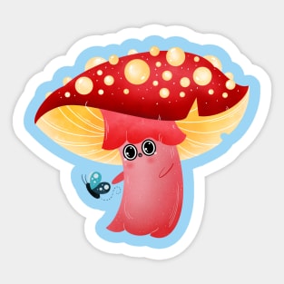 Magical mushroom adventure Sticker